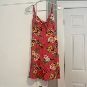Hollister Pink flowery dress- size S